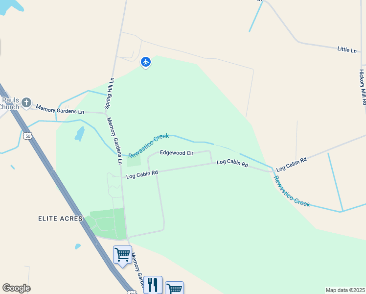 map of restaurants, bars, coffee shops, grocery stores, and more near 27500 Edgewood Circle in Salisbury