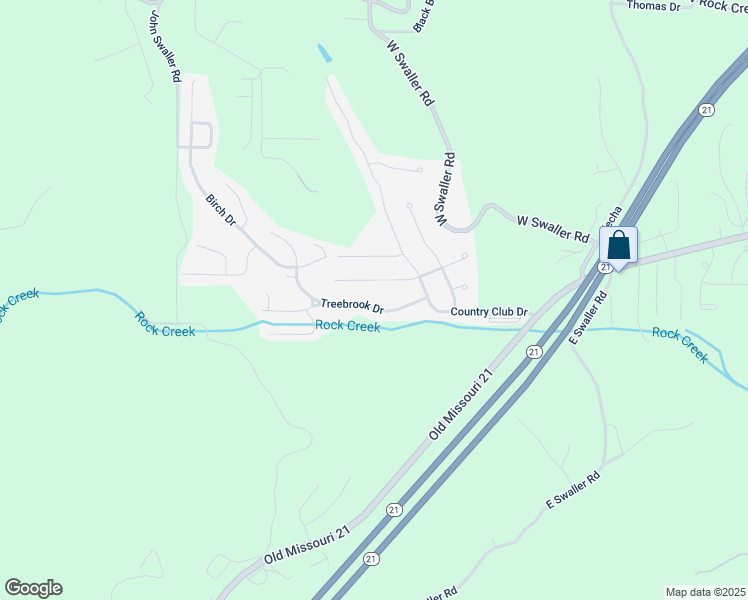 map of restaurants, bars, coffee shops, grocery stores, and more near 3843 Treebrook Drive in Imperial