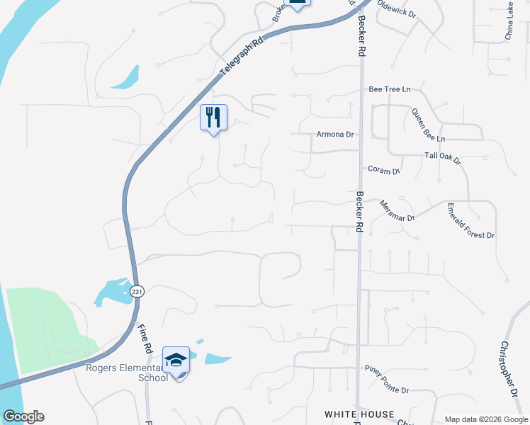 map of restaurants, bars, coffee shops, grocery stores, and more near 7359 Tournament Drive in St. Louis