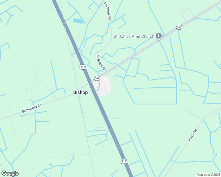 map of restaurants, bars, coffee shops, grocery stores, and more near 12708 Old Stage Road in Bishopville