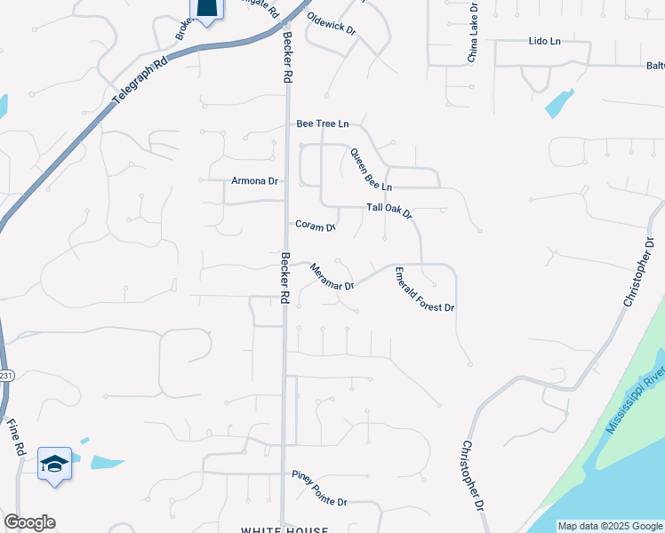 map of restaurants, bars, coffee shops, grocery stores, and more near 7145 Sugar Spring Court in St. Louis