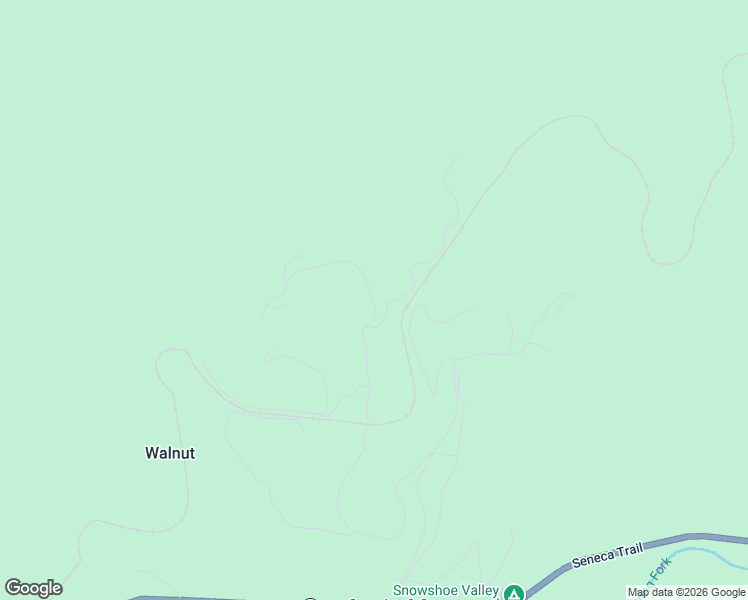 map of restaurants, bars, coffee shops, grocery stores, and more near Hickory Hill Road in Snowshoe