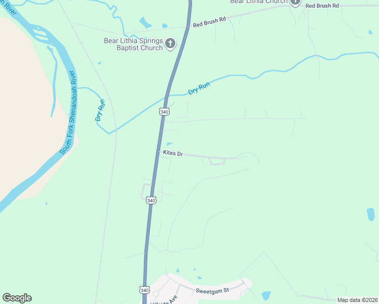 map of restaurants, bars, coffee shops, grocery stores, and more near 16641 Kites Drive in Elkton