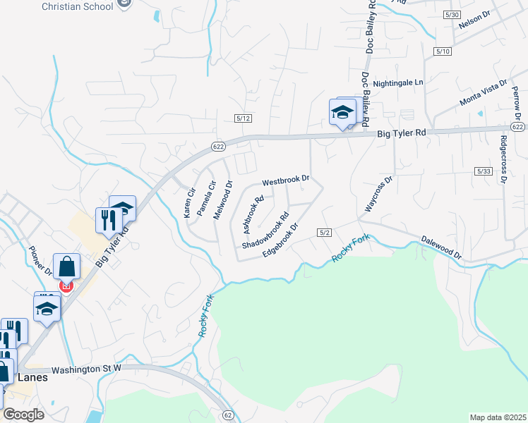 map of restaurants, bars, coffee shops, grocery stores, and more near 5310 Stoneybrook Road in Charleston