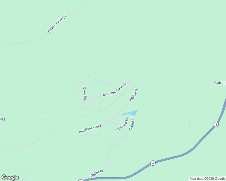 map of restaurants, bars, coffee shops, grocery stores, and more near 1124 Mountain View Road in Arnold