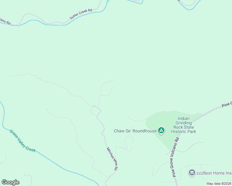 map of restaurants, bars, coffee shops, grocery stores, and more near 15221 Mitchell Mine Road in Pine Grove