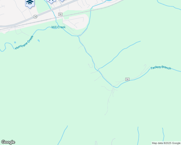 map of restaurants, bars, coffee shops, grocery stores, and more near 756 Tacketts Branch Road in Hurricane