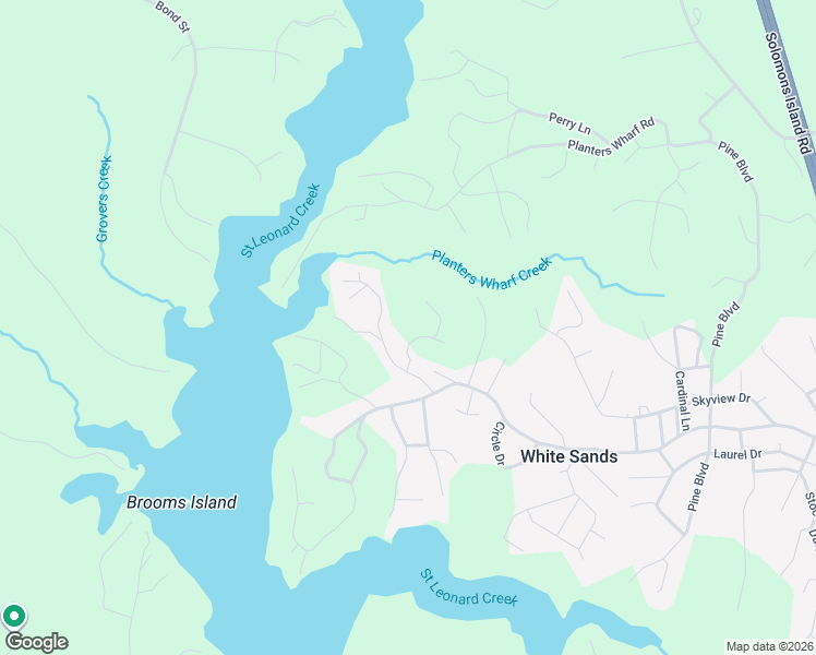 map of restaurants, bars, coffee shops, grocery stores, and more near 935 Outer Place in Lusby