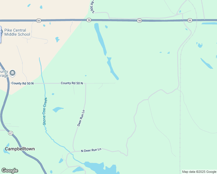 map of restaurants, bars, coffee shops, grocery stores, and more near 2670 East County Road 50 North in Petersburg