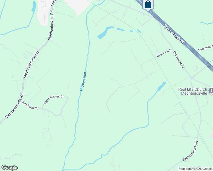 map of restaurants, bars, coffee shops, grocery stores, and more near 38700 Reeves Road in Mechanicsville