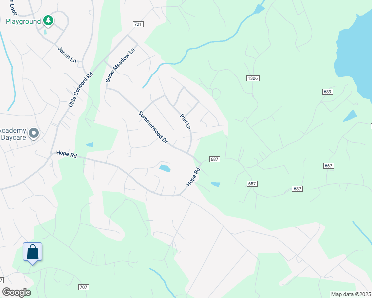 map of restaurants, bars, coffee shops, grocery stores, and more near 1 Puri Lane in Stafford
