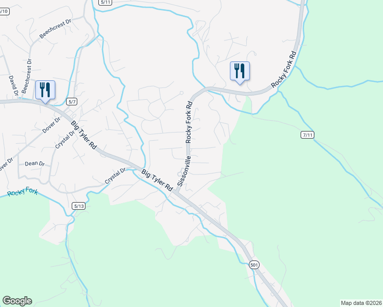 map of restaurants, bars, coffee shops, grocery stores, and more near 39 Coteswood Lane in Charleston