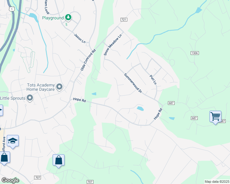 map of restaurants, bars, coffee shops, grocery stores, and more near 29 Sunrise Valley Court in Stafford