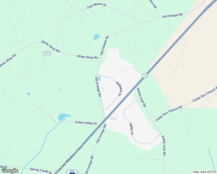 map of restaurants, bars, coffee shops, grocery stores, and more near 11285 Cedar Avenue in Culpeper