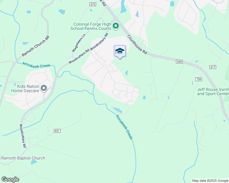 map of restaurants, bars, coffee shops, grocery stores, and more near 5 Castings Lane in Stafford
