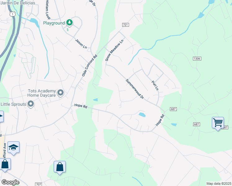 map of restaurants, bars, coffee shops, grocery stores, and more near 33 Sunrise Valley Ct in Stafford