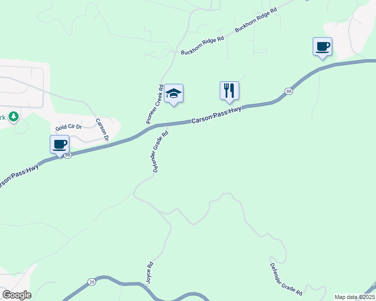 map of restaurants, bars, coffee shops, grocery stores, and more near in Kit Carson