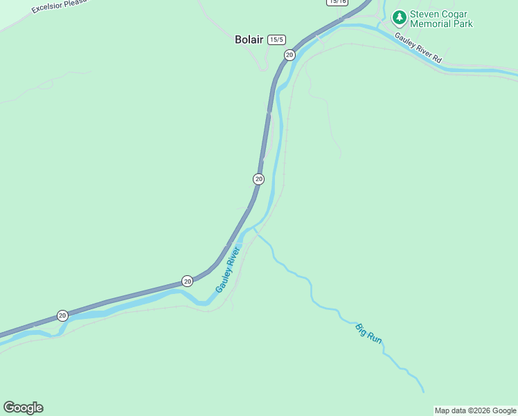 map of restaurants, bars, coffee shops, grocery stores, and more near West Virginia 20 in Webster Springs