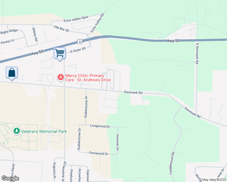 map of restaurants, bars, coffee shops, grocery stores, and more near 2024 Denmark Road in Union