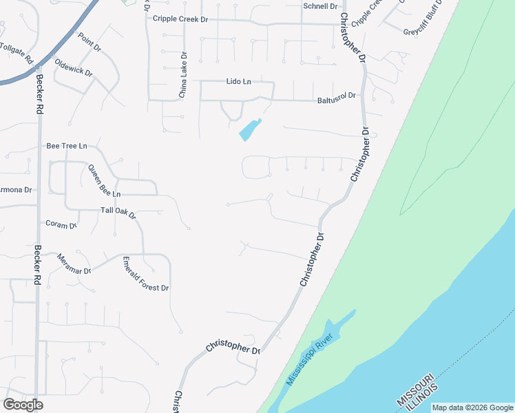 map of restaurants, bars, coffee shops, grocery stores, and more near 2540 Christopher Oaks Court in St. Louis