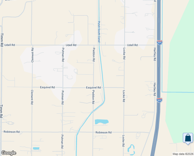 map of restaurants, bars, coffee shops, grocery stores, and more near 7552 Paddon Road in Vacaville