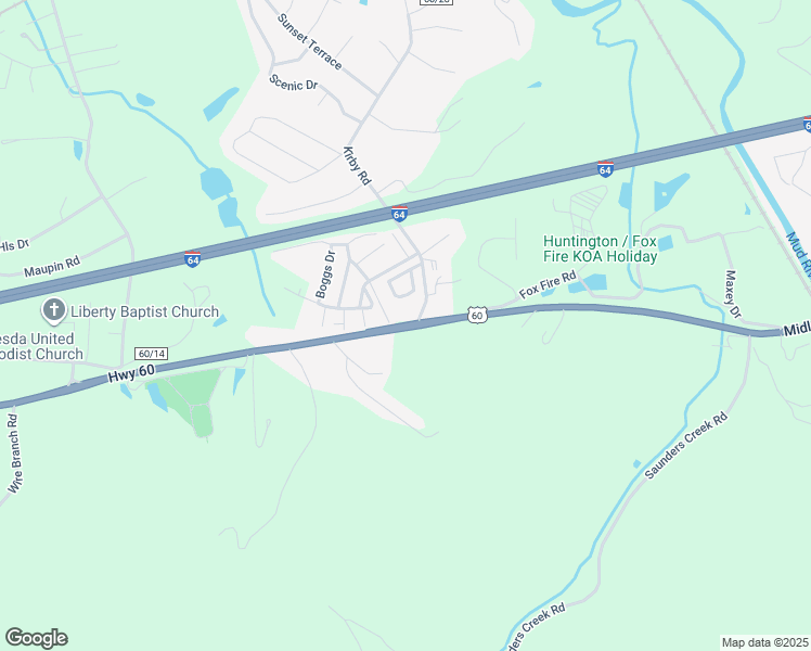 map of restaurants, bars, coffee shops, grocery stores, and more near 2200 Midland Trail in Milton