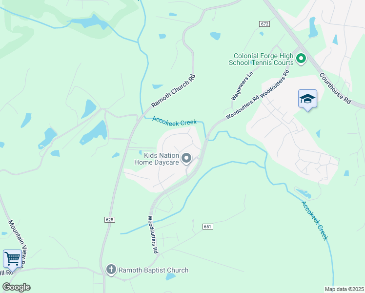 map of restaurants, bars, coffee shops, grocery stores, and more near 8 Tankard Road in Stafford
