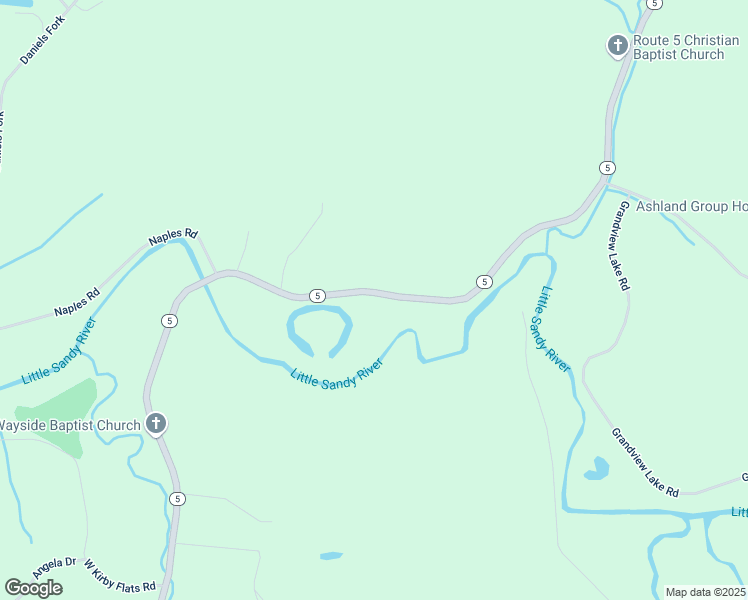 map of restaurants, bars, coffee shops, grocery stores, and more near 8300 Kentucky 5 in Ashland