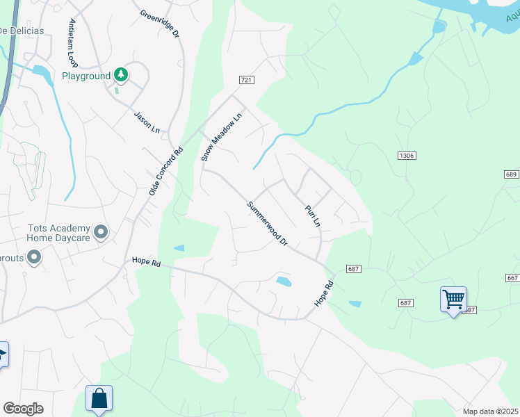 map of restaurants, bars, coffee shops, grocery stores, and more near 29 Summerwood Drive in Stafford