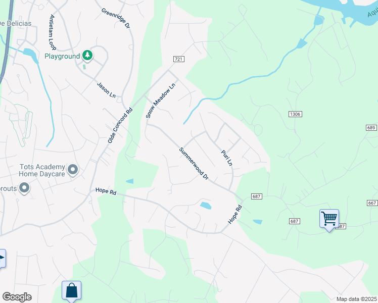 map of restaurants, bars, coffee shops, grocery stores, and more near 29 Summerwood Drive in Stafford