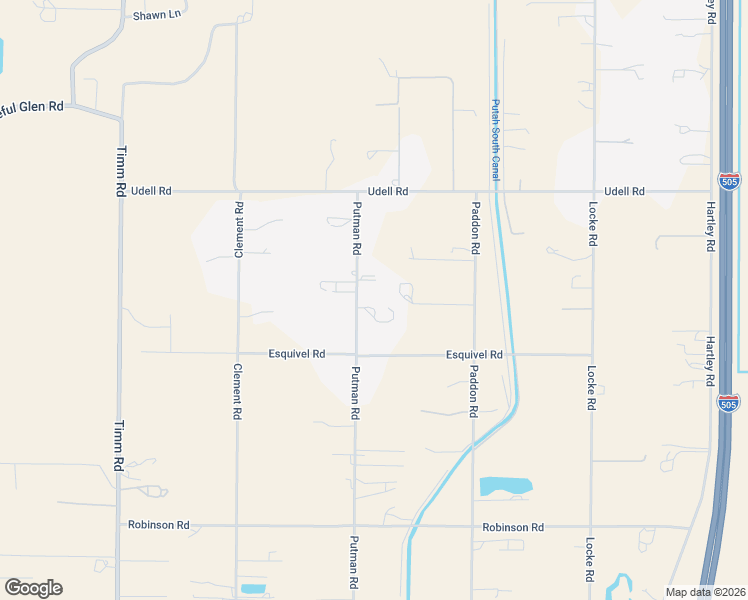 map of restaurants, bars, coffee shops, grocery stores, and more near 7582 Putman Road in Vacaville