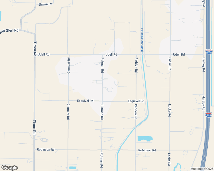 map of restaurants, bars, coffee shops, grocery stores, and more near 7582 Putman Road in Vacaville