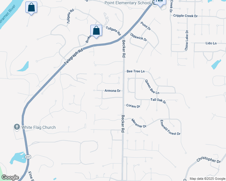 map of restaurants, bars, coffee shops, grocery stores, and more near 3016 Armona Drive in St. Louis