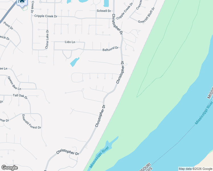 map of restaurants, bars, coffee shops, grocery stores, and more near 7006 Willow Branch Ct in St Louis