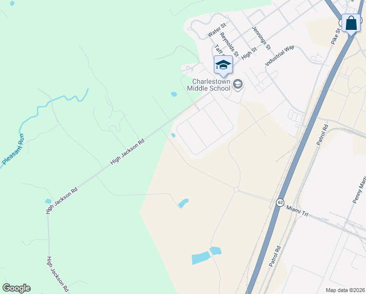 map of restaurants, bars, coffee shops, grocery stores, and more near 9021 Woodford Drive in Charlestown