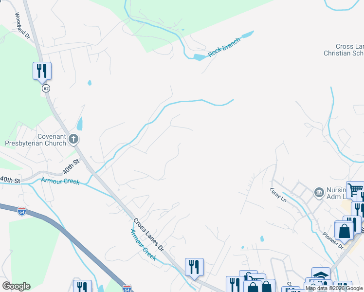 map of restaurants, bars, coffee shops, grocery stores, and more near 24 Barrington Rd in Nitro