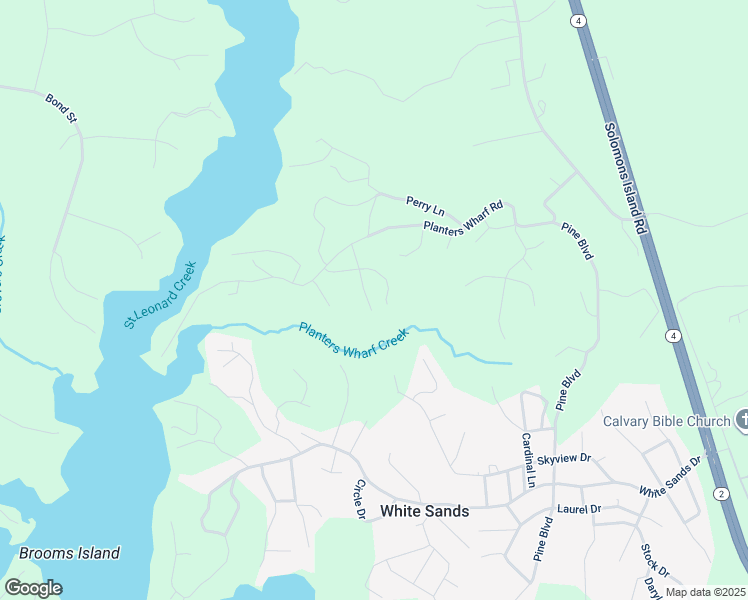 map of restaurants, bars, coffee shops, grocery stores, and more near 7902 Orange Drive in Lusby