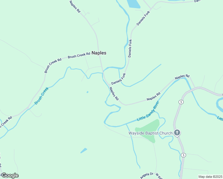 map of restaurants, bars, coffee shops, grocery stores, and more near 9499 Naples Rd in Ashland