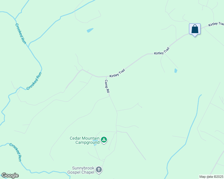 map of restaurants, bars, coffee shops, grocery stores, and more near 19443 Camp Road in Culpeper