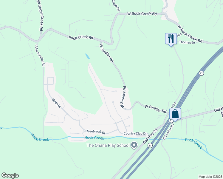 map of restaurants, bars, coffee shops, grocery stores, and more near 135 Country Club Parc Court in Imperial