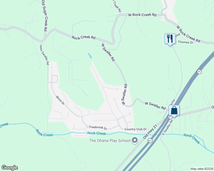 map of restaurants, bars, coffee shops, grocery stores, and more near 135 Country Club Parc Court in Imperial