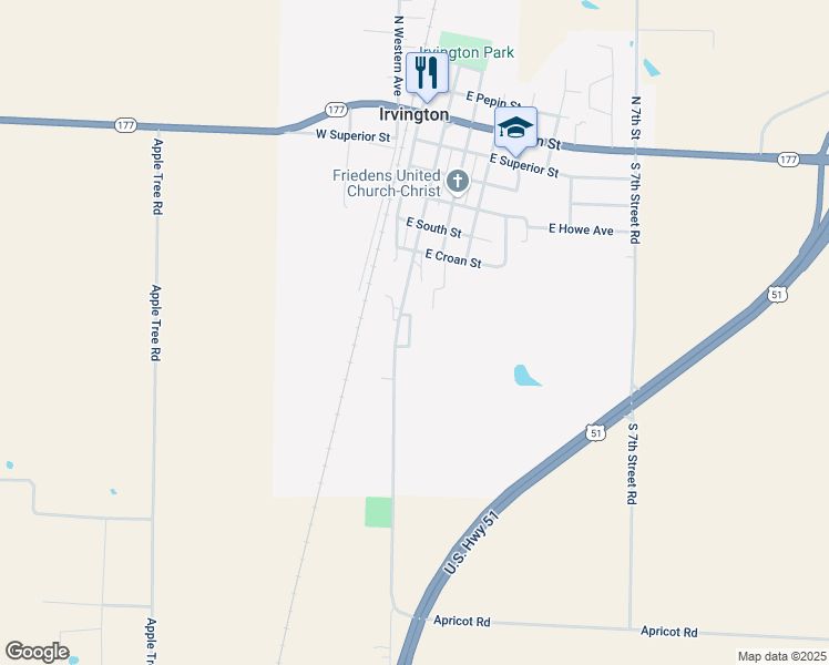 map of restaurants, bars, coffee shops, grocery stores, and more near 808 South Darlene Drive in Richview