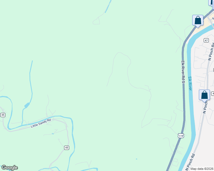 map of restaurants, bars, coffee shops, grocery stores, and more near 198 Lee Rd in Elkview