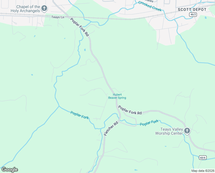 map of restaurants, bars, coffee shops, grocery stores, and more near 1282 Scott Depot Road in Scott Depot