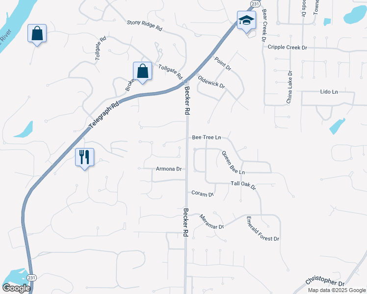 map of restaurants, bars, coffee shops, grocery stores, and more near 7016 Blue Mountain Drive in St. Louis