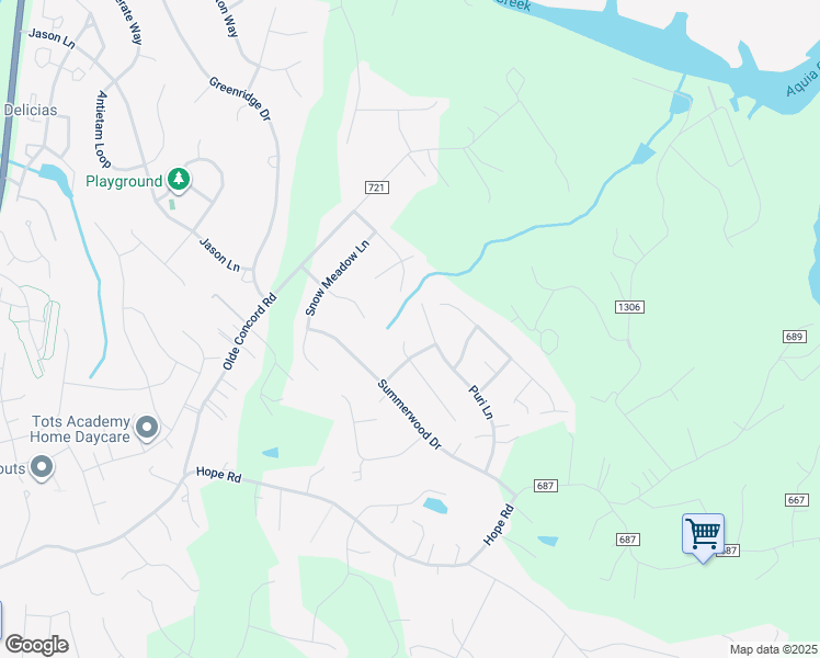 map of restaurants, bars, coffee shops, grocery stores, and more near 32 Ballantrae Court in Stafford