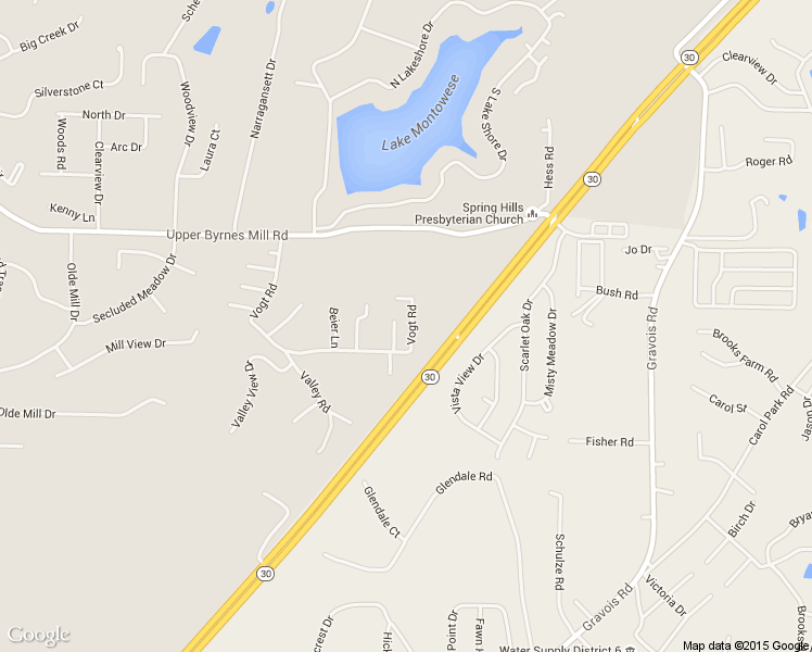 map of restaurants, bars, coffee shops, grocery stores, and more near 4022 Vogt Road in Byrnes Mill