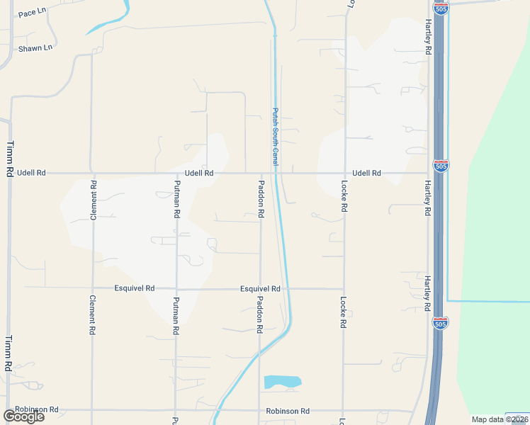 map of restaurants, bars, coffee shops, grocery stores, and more near 7610 Paddon Road in Vacaville