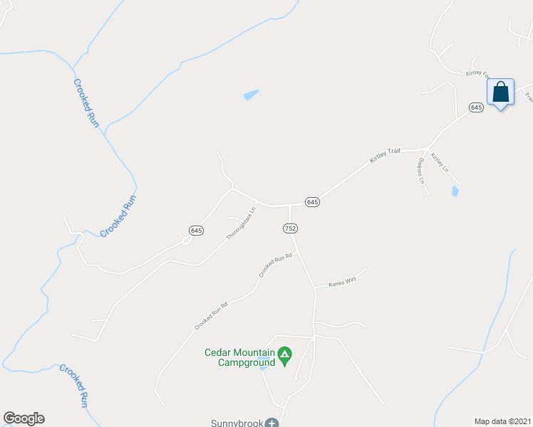 map of restaurants, bars, coffee shops, grocery stores, and more near 7208 Kirtley Trail in Culpeper