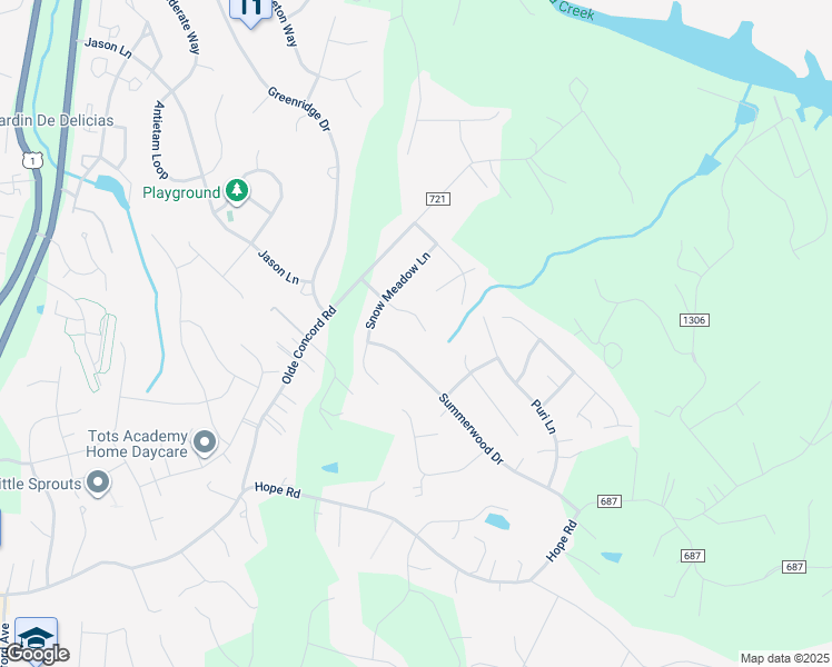map of restaurants, bars, coffee shops, grocery stores, and more near 4 Apple Blossom Court in Stafford